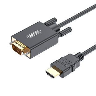 优越者hdmi转vga连接线高清台式电脑笔记本接投影仪显示屏转接头