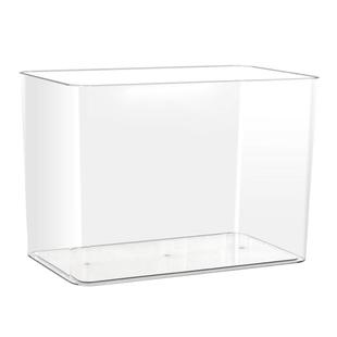 鱼缸客厅小型家用超白热弯塑料水族箱办公室桌面创意金鱼缸乌龟缸