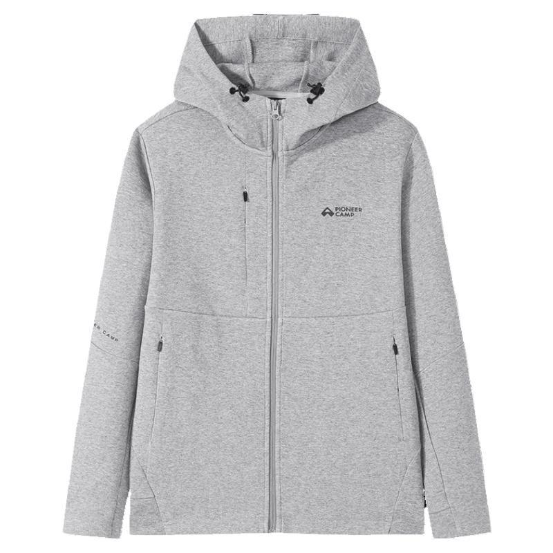 拓路者2025秋季连帽时尚外套简约酷潮男式开衫百搭户外运动上衣