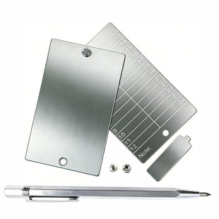 助记词板跨境专供源头工厂定制密钥存储卡片赠防篡改封条长久保存