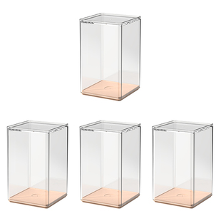 盲盒收纳展示架单个加大透明亚克力手办泡泡展示盒乐高玛特防尘柜