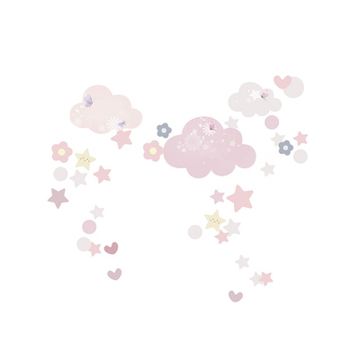 Boho风梦幻自粘墙贴画