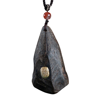 保真越南惠安奇楠种沉香随形吊坠