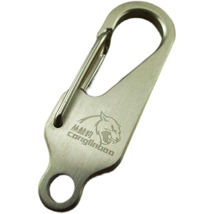 304不锈钢丛林豹子头汽车钥匙扣男士简约钥匙链个性腰挂快挂裤挂