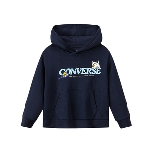 匡威童装男童卫衣2025冬季新款连帽上衣打底衫中大童保暖舒适潮流