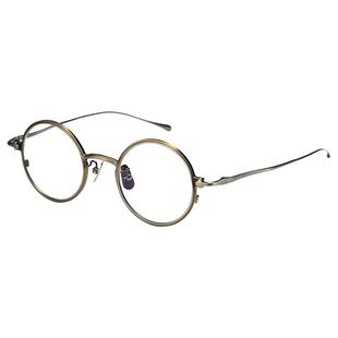 超轻日系眼镜框男款纯钛镜架女圆框可配近视复古文艺高级感有度数