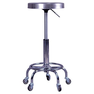 不锈钢美容凳滑轮凳子理发店椅子升降大工凳美发美甲凳剪发椅转椅