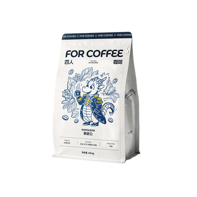 【四人经典意式组合装】拿破仑熔岩黑巧意式油脂王各227g咖啡豆