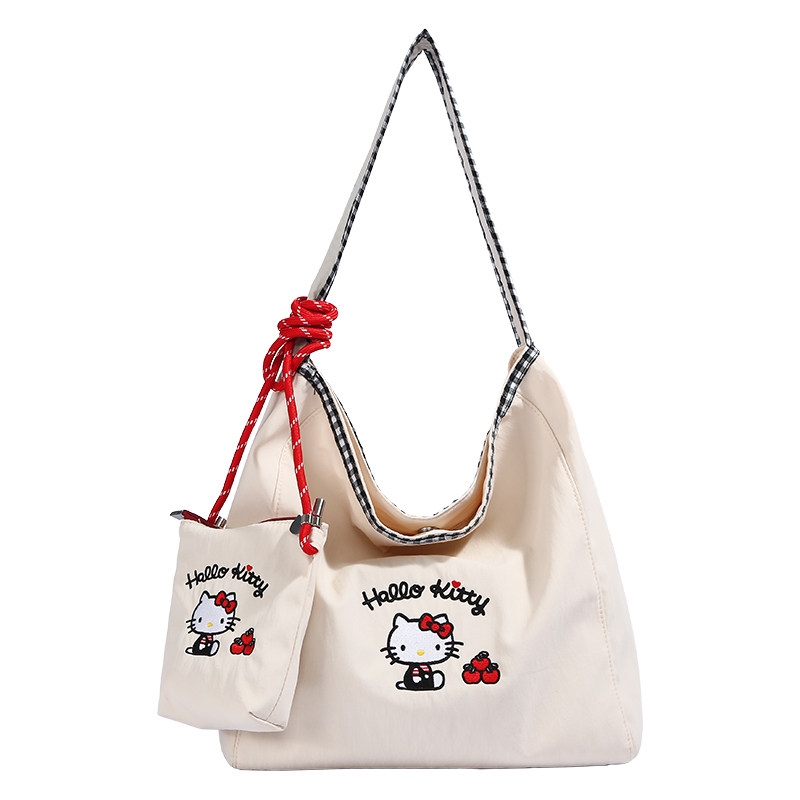 可爱HelloKitty帆布包单肩托特包