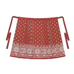 素羽华裳明月松间 明制汉服女仿妆花马面裙原创改良立领衬衫套装