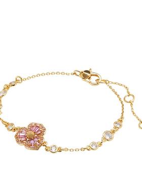 katespade混合色花朵造型手链