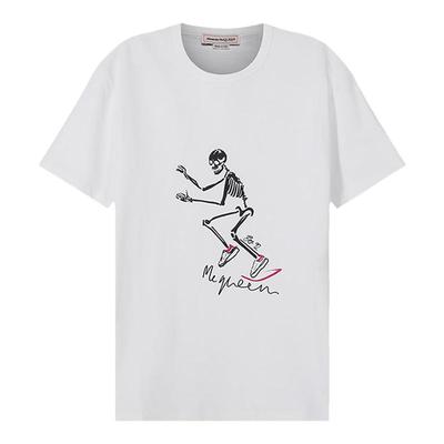 棉质短袖骷髅ALEXANDERMCQUEEN