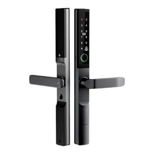 纱窗门专用锁 2.5cm矮把手断桥铝智能通通APP锁窄边智能单面防水