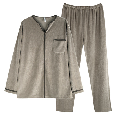 轩靓家居服海岛绒男士睡衣