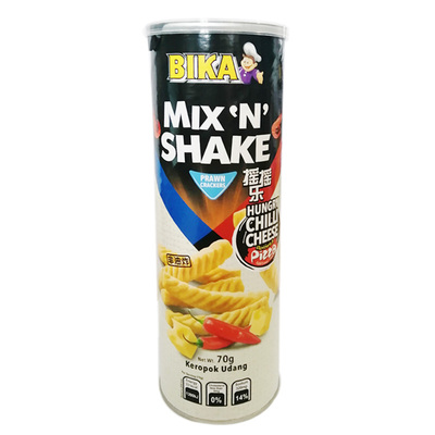 BIKA Malaysia Imported Spicy Shrimp Crackers 70g/Barrel