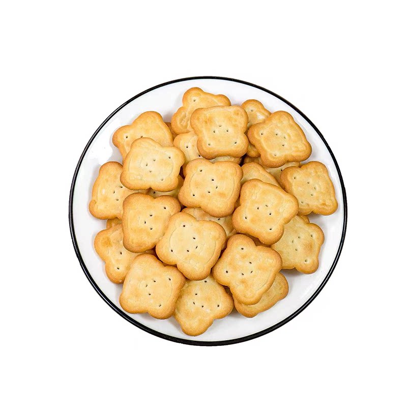 小熊奇福饼干牛轧糖雪花酥烘焙专用原料动物小鱼小奇福商用小零食