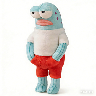 比奇堡居民挂件钥匙扣海绵宝宝卡通包挂件丑萌钥匙扣创意解压摆件