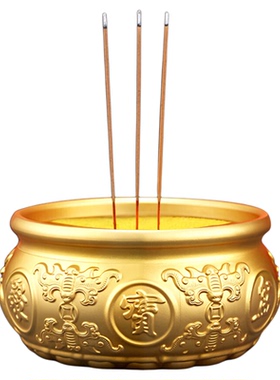 铜香炉聚宝盆家用供奉上香