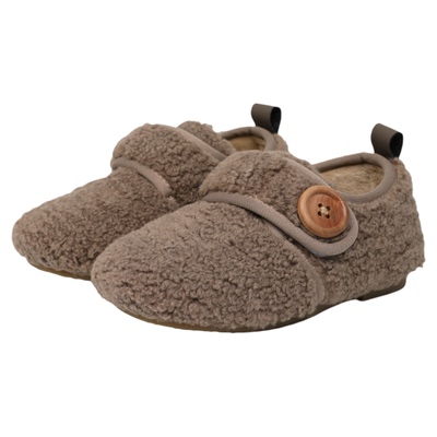 Meticulous女童冬季时尚豹纹加绒小棉鞋女宝宝保暖舒适防滑公主鞋