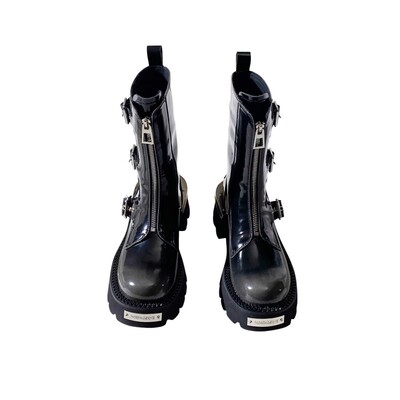 皮带扣骑士靴莲花府邸