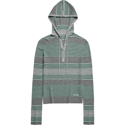 NO DIRECTION+运动感修身条纹连帽针织衫N610113611A