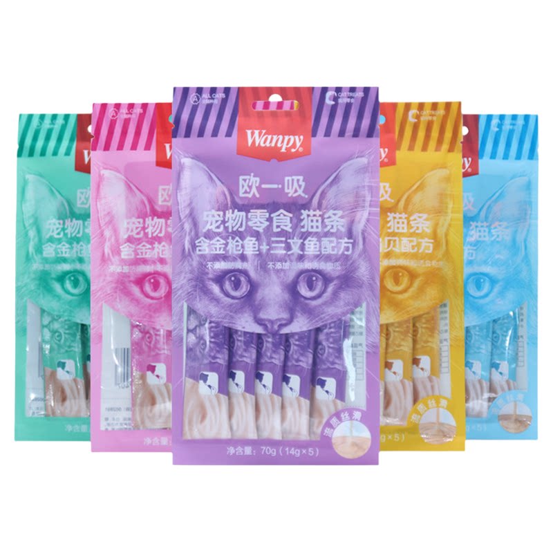 顽皮猫条100支整箱猫咪补水零食