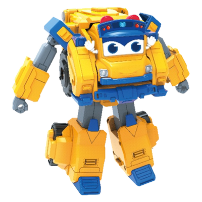 百变校巴男消防队长变形弹射玩具