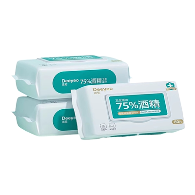 德佑75%酒精消毒湿巾纸