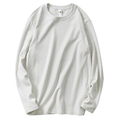 加绒打底衫长袖秋冬纯色圆领