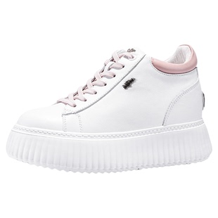 iiJin艾今25新款9cm超轻厚底内增高时尚个性撞色休闲板鞋女254GNC