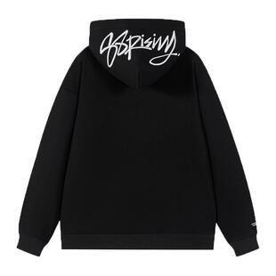 【刘雨昕同款】88rising学院风花体刺绣LOGO宽松休闲百搭连帽卫衣