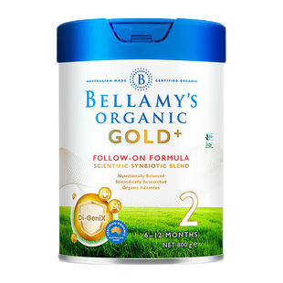 Bellamy's贝拉米OMNI-PURE卓越婴儿配方奶粉2段800g/罐6-12个月