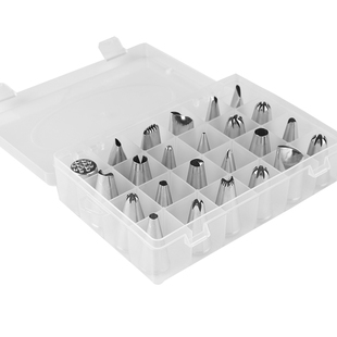 蛋糕裱花嘴全套烘焙常用不锈钢模具裱花袋做奶油曲奇婴儿辅食工具