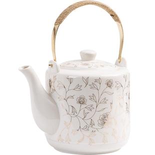 陶瓷冷水壶耐高温凉水壶大号大容量水壶夏家用装水大壶水杯茶壶