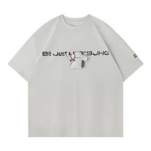 BJHG不计后果 玩趣贴贴短袖t恤男款2025新款春季潮牌爆款情侣半袖