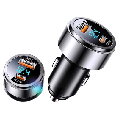 车载充电器超级快充头适用华为手机点烟器转换插头车充汽车用usb