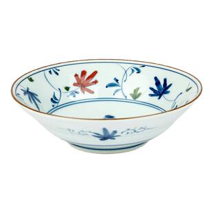 日本进口波佐见烧手绘染锦小辣椒多用浅口钵甜品碗平钵赤绘小深盘