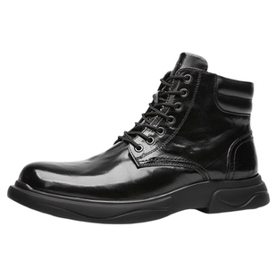 【冬靴299-599元专区】金利来官方男鞋厚底保暖雪地靴男士真皮