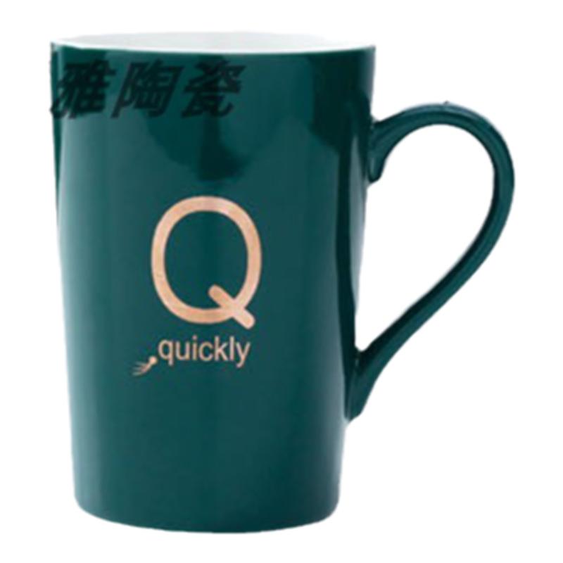 耐高温茶杯马克杯带盖勺杯子陶瓷水杯家用女学生情侣咖啡杯大容量