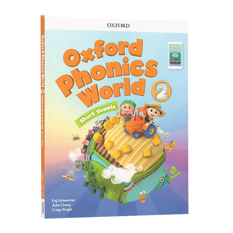oxford phonics world 2零基础入门字母发音教材原版牛津自然拼读幼儿英语启蒙训练教材 纯全英文版正版原著进口原版英语书籍