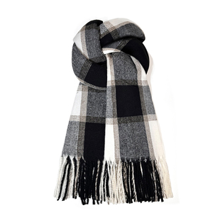 围巾秋冬季男款2025新款英伦风保暖加厚披肩女仿羊绒格子情侣围巾