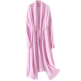 dream云朵般柔软 清风拂面 纯羊绒针织开衫 长款空调防晒衫薄外套