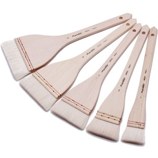 马蒂尼羊毛刷水彩画笔丙烯排刷羊毛底纹笔水粉笔板刷国画水彩笔油画笔刷子排笔水彩颜料笔套装画画美术生专用