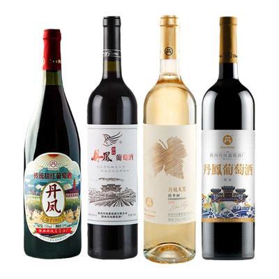 【霞多丽甜白红组合】丹凤葡萄酒新品传统红甜型女士果香火锅搭子