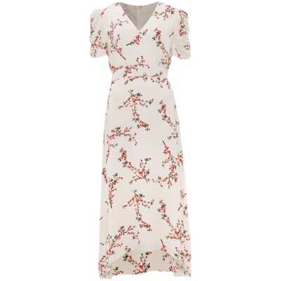 PhaseEight白底碎花连衣裙清新