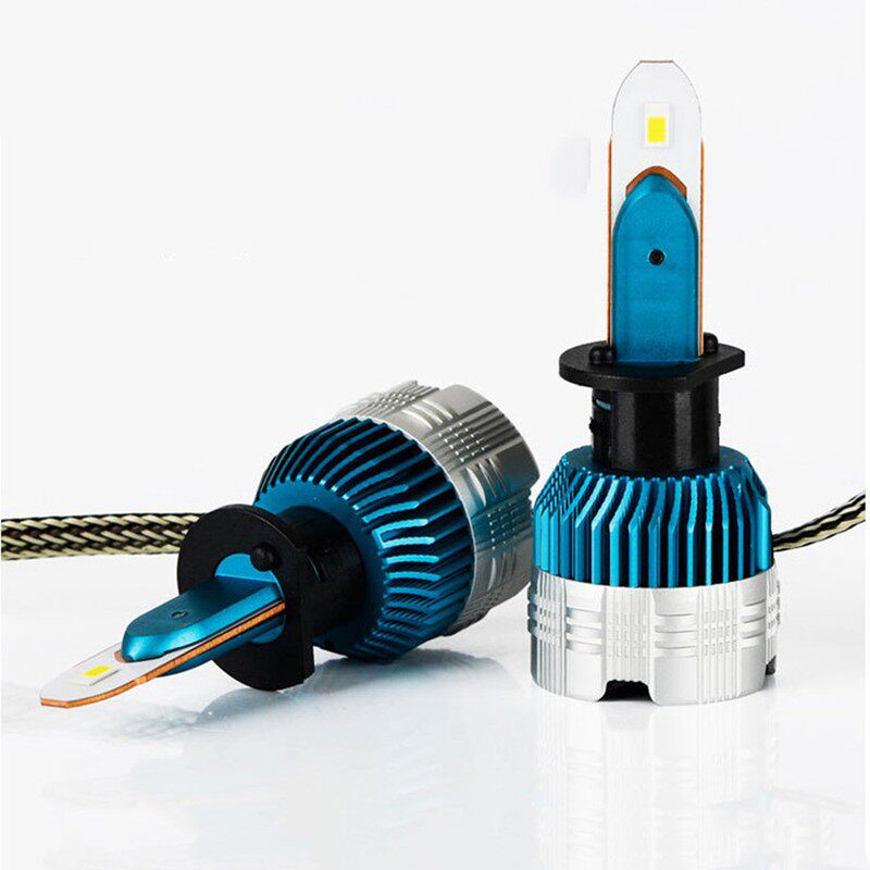 跨境mi2汽车led大灯H1H4H7照防水聚光灯泡高亮度灯前大功率改装车