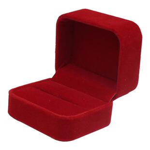 绒布对戒盒双戒公主首饰盒结婚钻戒盒情侣婚礼收纳盒简约戒指盒子