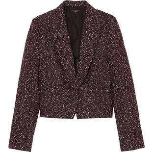 IT rag & bone女装合身杂色毛呢夹克新款时髦摩登短外套11CH11XM