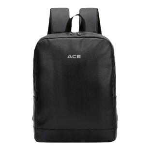 ACE/ENDDEE男大商务PU背包出差双肩包用大容量包包收纳黑色D6011