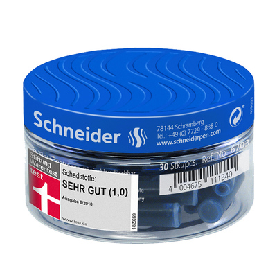 施耐德多色墨胆可替换钢笔通用型